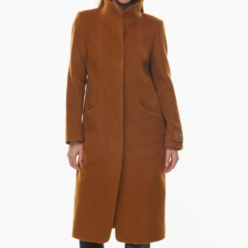 Aritzia Wilfred cocoon coat Long Size XS Cigar